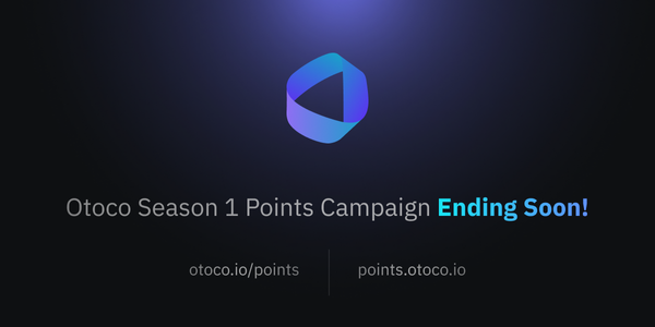 OtoCo Points Campaign: Season 1 Settlement Day – Monday, March 31st