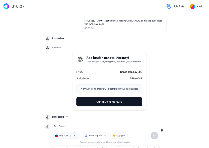World First: Genco Can Now Open Your Mercury Bank Account